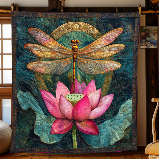 Lotus Dragonfly XB0804004CL Quilt