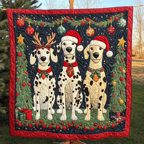 Dalmatian Holiday Fun WN3009040CL Quilt