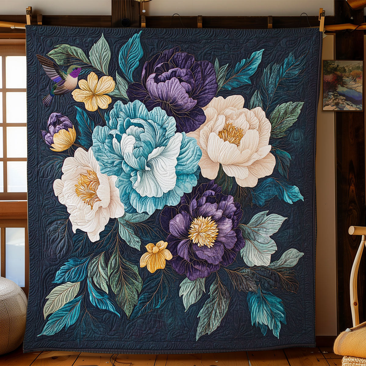 Mystic Flower Garden WY0811037CL Quilt