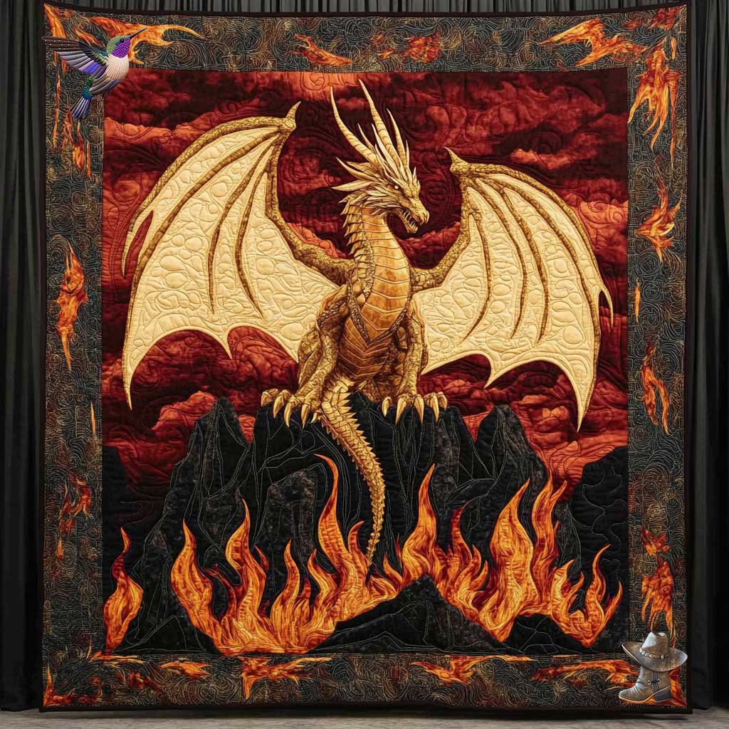 Blazing Crater Dragon WN0612025CL Quilt