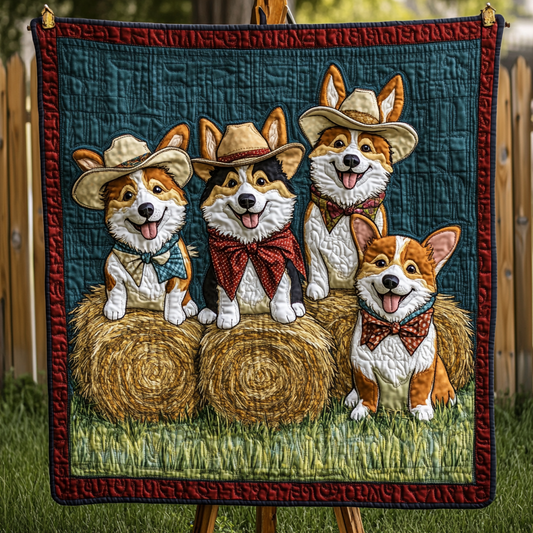 Corgi Cowboy Spirit WN2309019CL Quilt