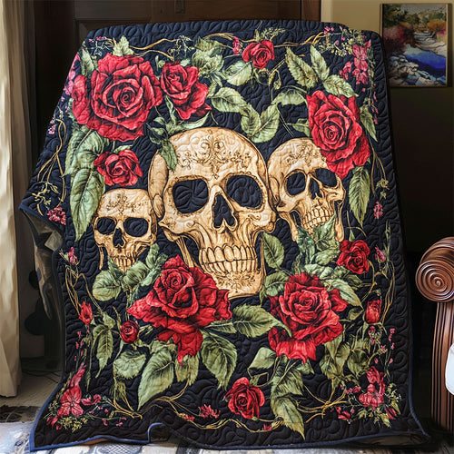 Floral Skull WX2712023CL Quilt