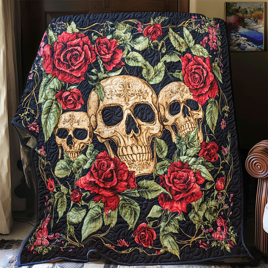 Floral Skull WX2712023CL Quilt