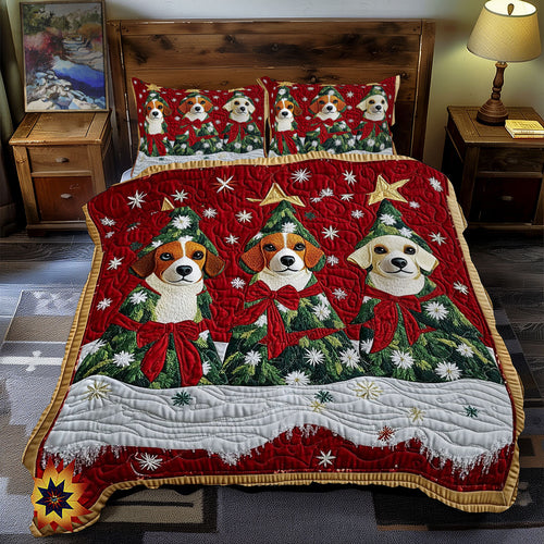 Christmas Tree Dog WY2911121CL Duvet Cover Set