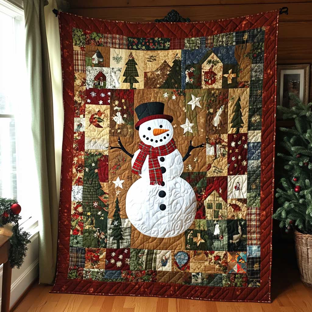 Christmas Snowman Gift WP1911008CL Quilt