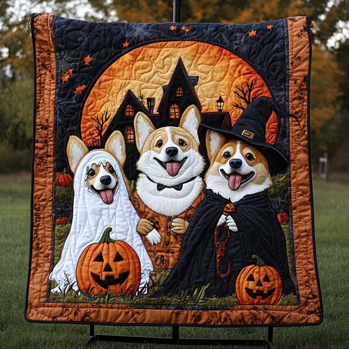 Corgi Halloween Haunt WN2709154CL Quilt