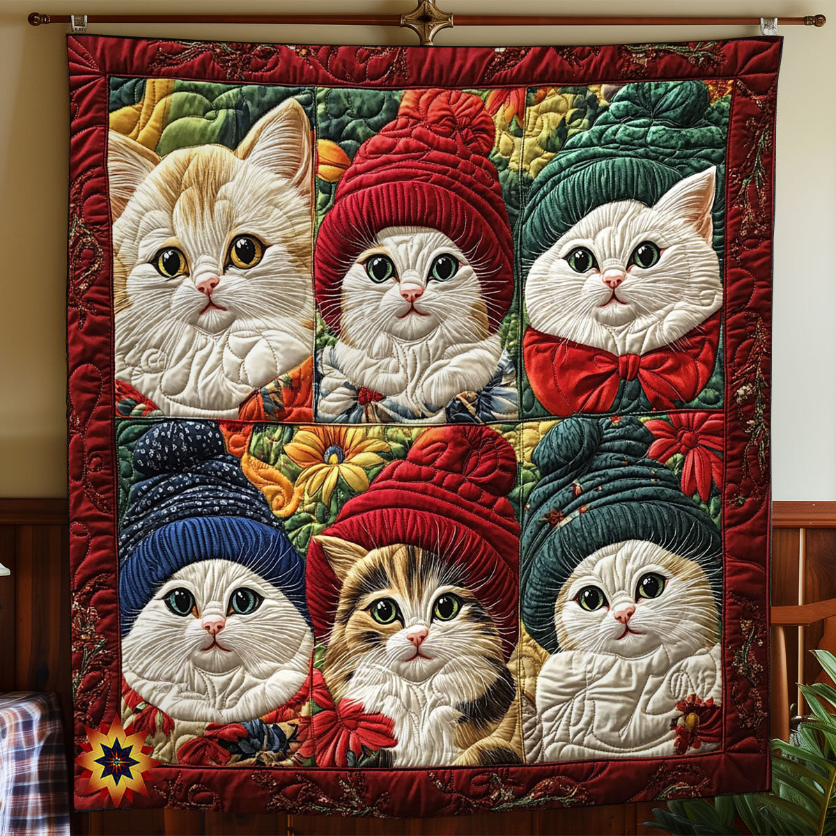 Cozy Cat WY1012032CL Quilt