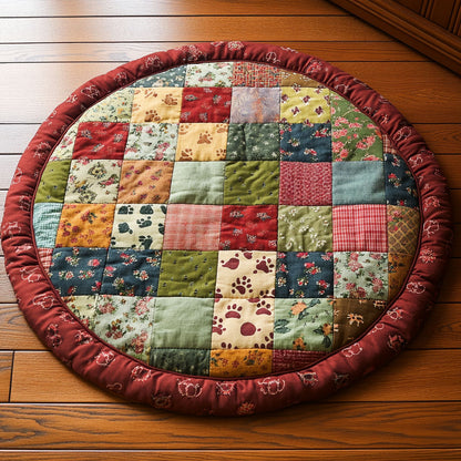 Patchwork Mat CP1005033CL Quilted Round Mat