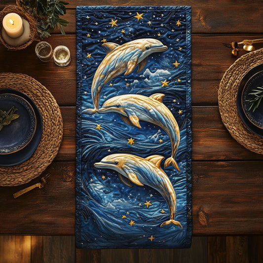 Twilight Dolphin Magic CW1205105CL Quilted Table Runner