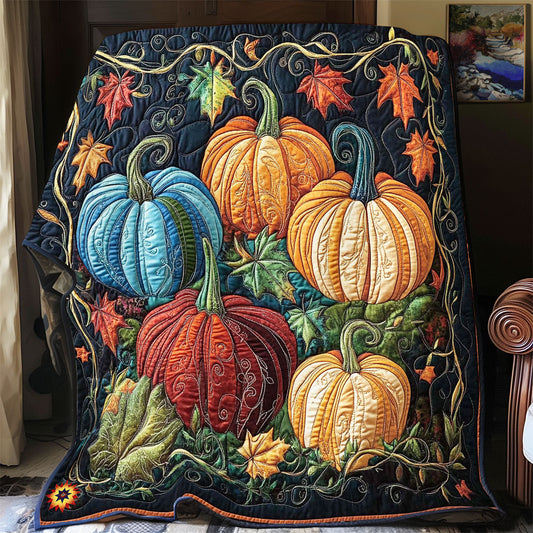 Colorful Pumpkin WY2612007CL Quilt