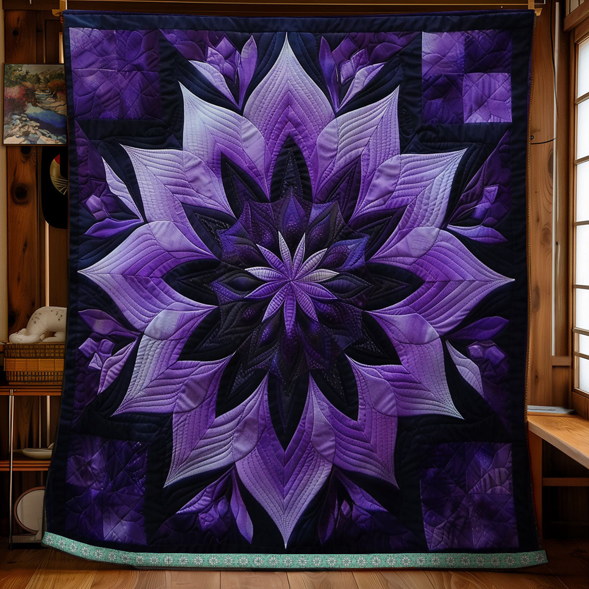Purple Blossom Mirage WN1309045CL Quilt