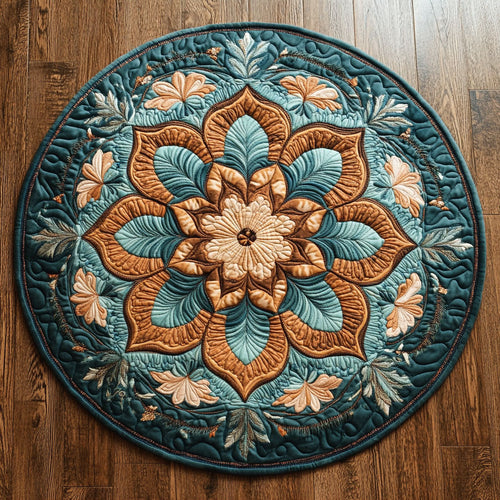 Amber Garden CP0505001CL Quilted Round Mat