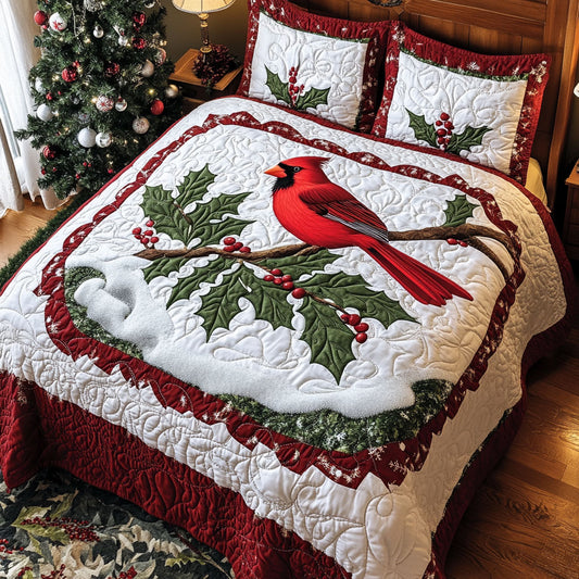 Red Cardinal Winter WT2702023CL Duvet Cover Set