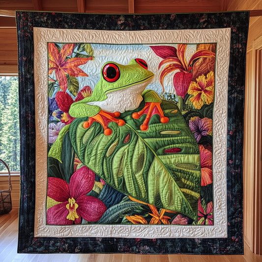 Frog Gaze CP2008061CL Quilt