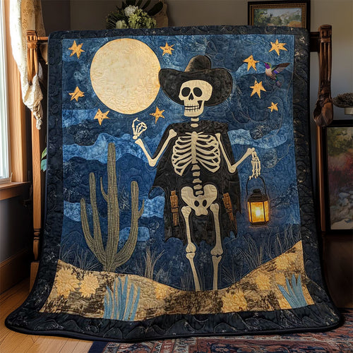 Moonlit Skeleton Cowboy WN0411035CL Quilt