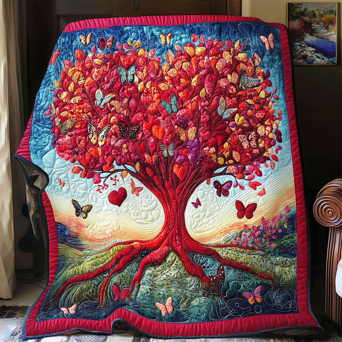 Valentine Tree Of Life WY2312072CL Quilt