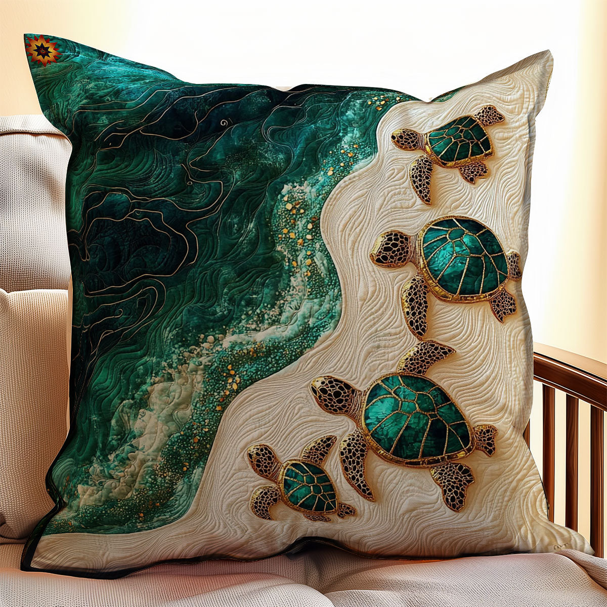Sea Turtle WY2711056CL Quilt Pillow Case