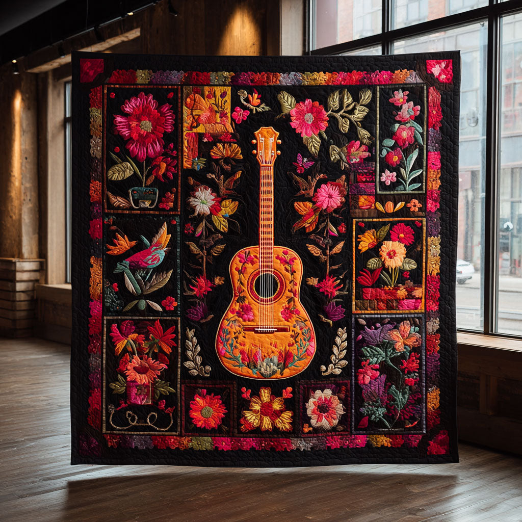 Guitar Bloom CW2708086CL Quilt
