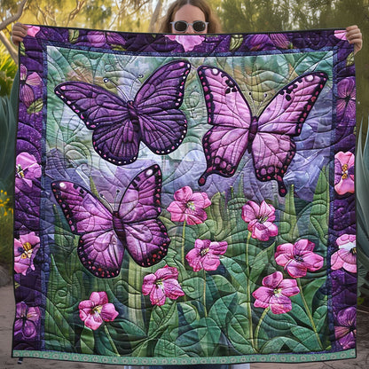 Purple Butterflies WJ2709018CL Quilt