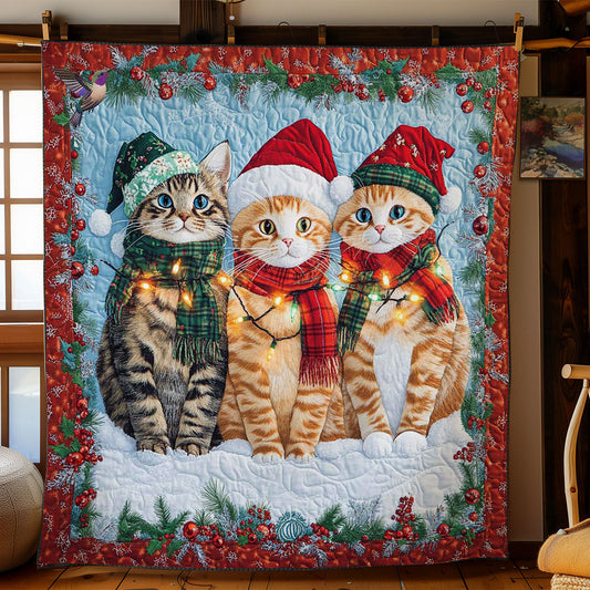 Cozy Christmas Cats WN1912038CL Quilt