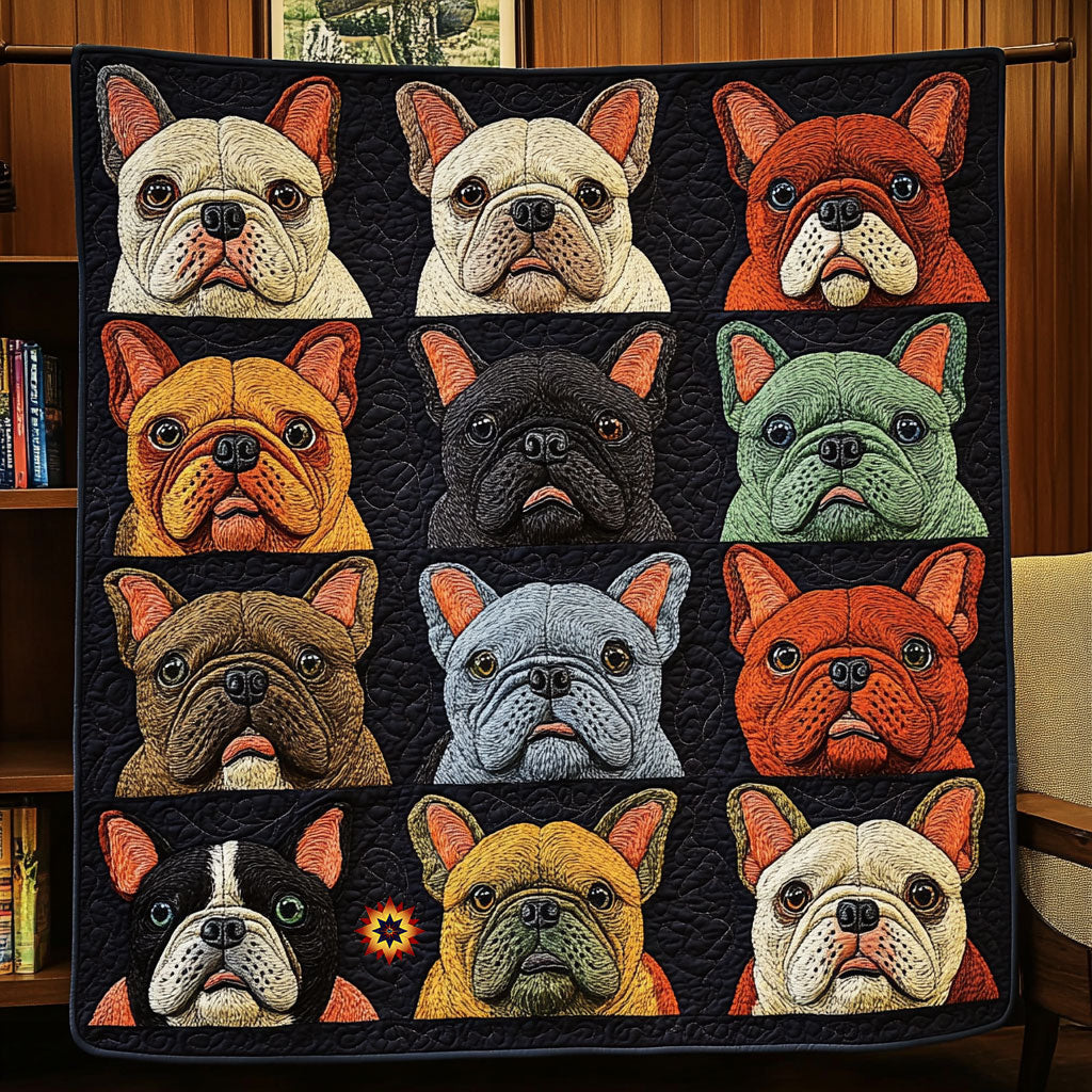 French Bulldogs WX0511024CL Quilt