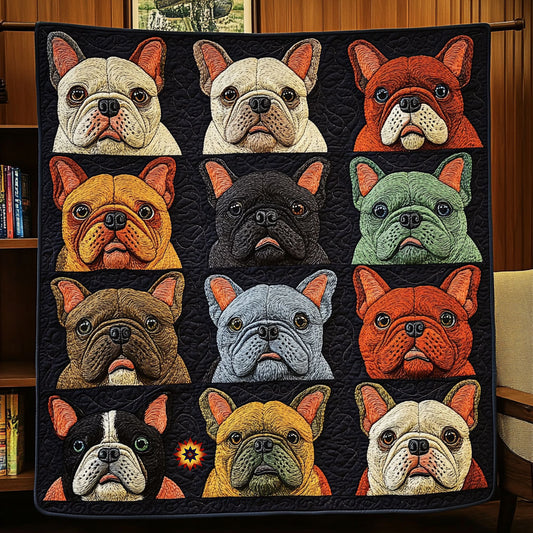 French Bulldogs WX0511024CL Quilt