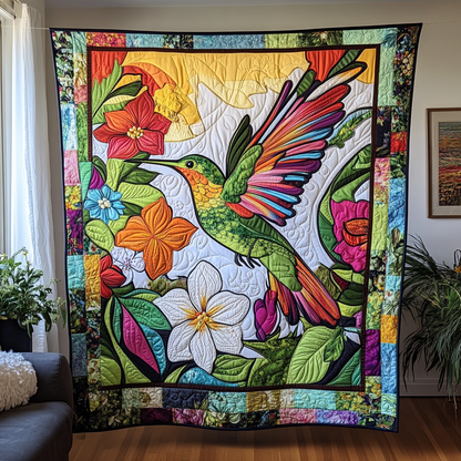 Hummingbird Crystal Garden WN2509017CL Quilt