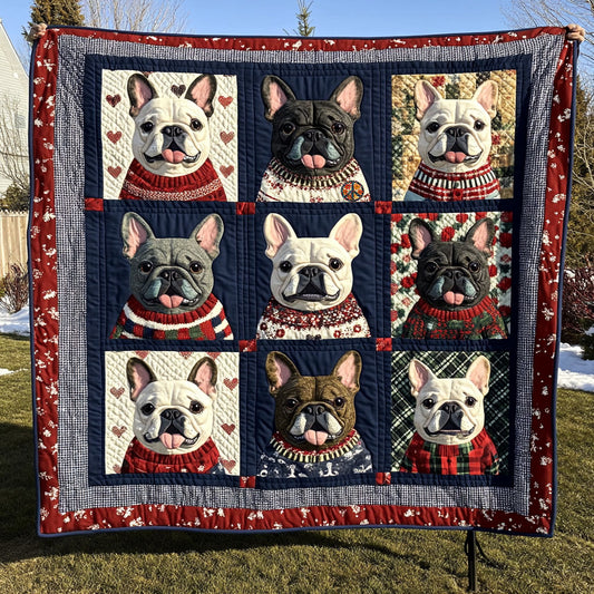 Winter French Bulldog WJ1911028CL Quilt