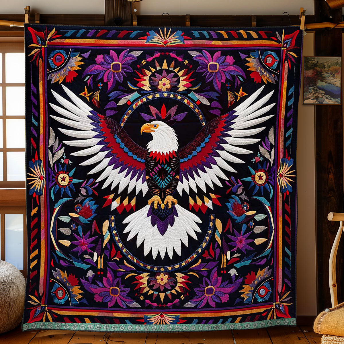 Eagle Native American WJ1909008CL Quilt