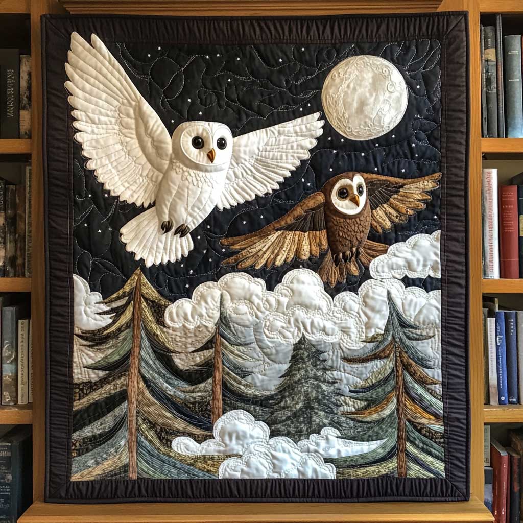 Night Hunting Owl WP1609015CL Quilt