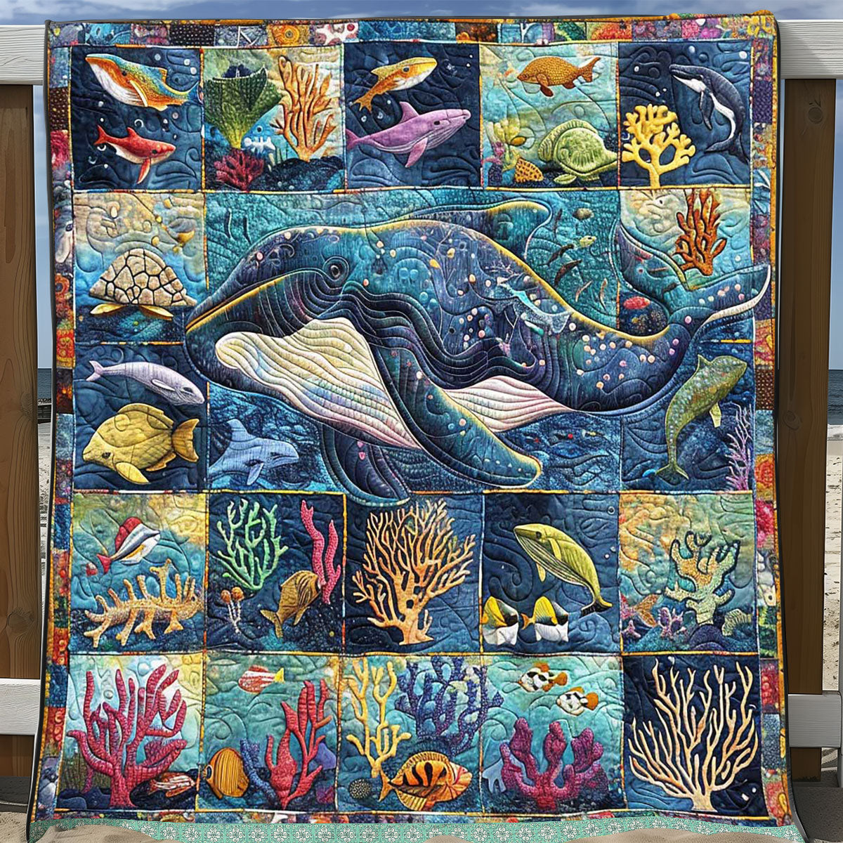 Whale Habitat WP0409056CL Quilt