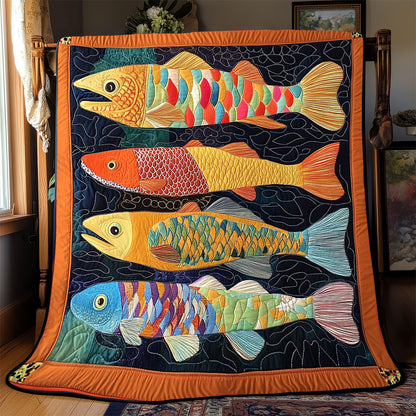 Vibrant Fish WX2001077CL Quilt
