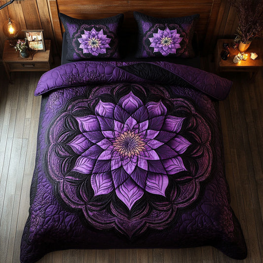 Purple Bloom WX0701082CL Duvet Cover Set