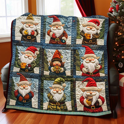 Warm Christmas Gnome WP2208031CL Quilt