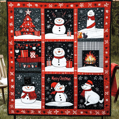 Dog's Festive Monochrome WN0810049CL Quilt