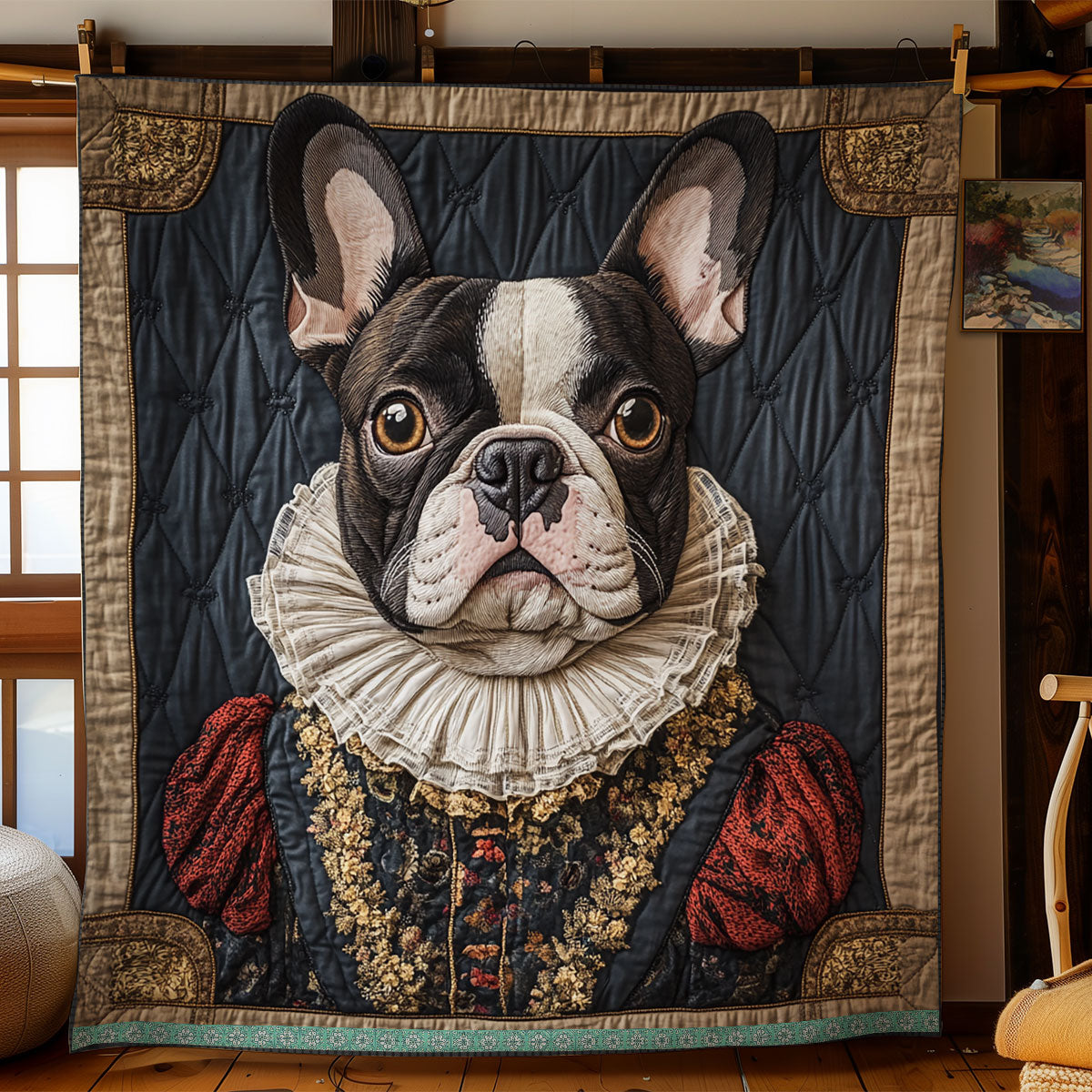 Knight French Bulldog WN2509051CL Quilt