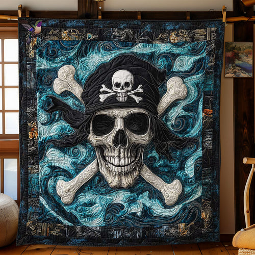 Golden Skull Treasures WN1212049CL Quilt