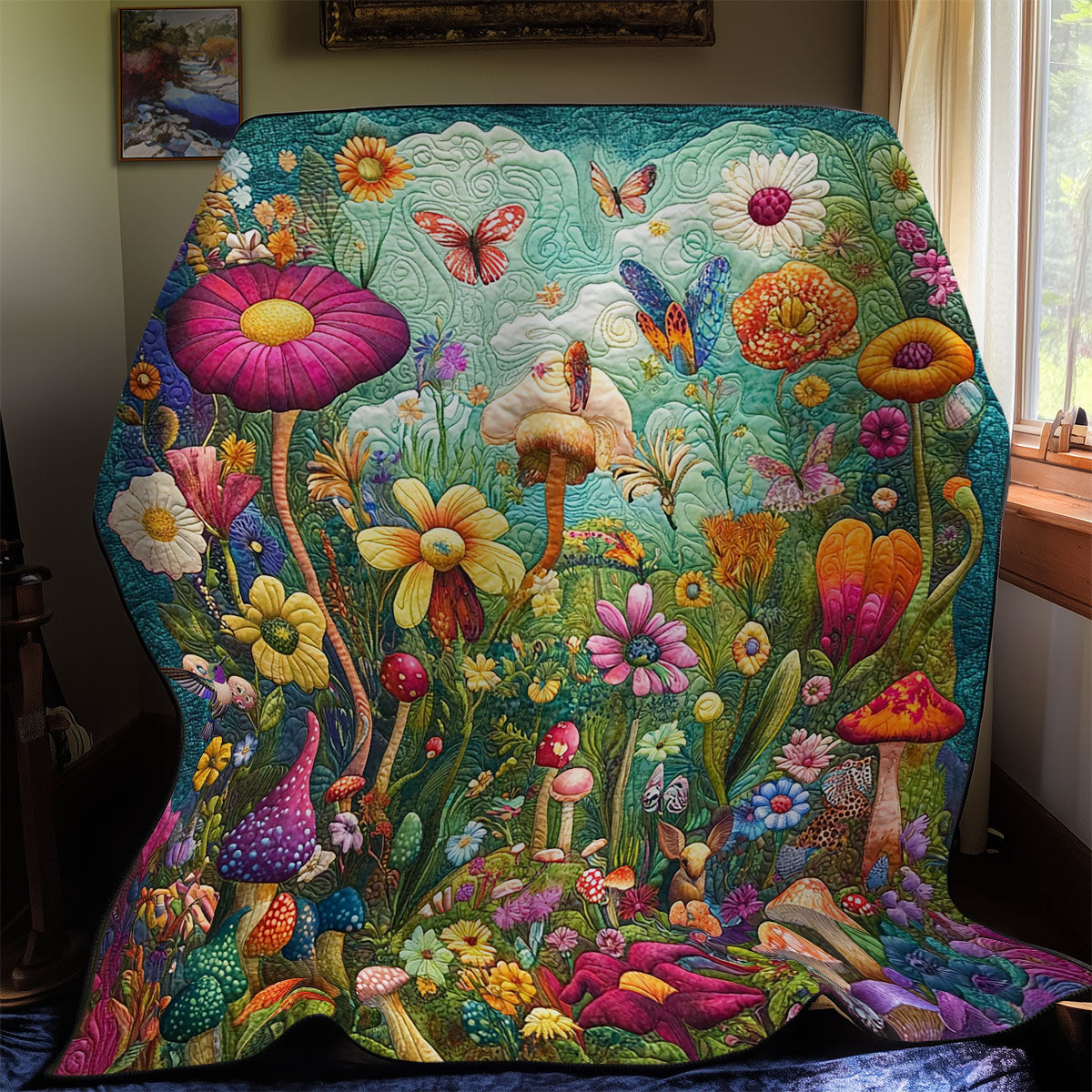 Flower Forest WY0911011CL Quilt