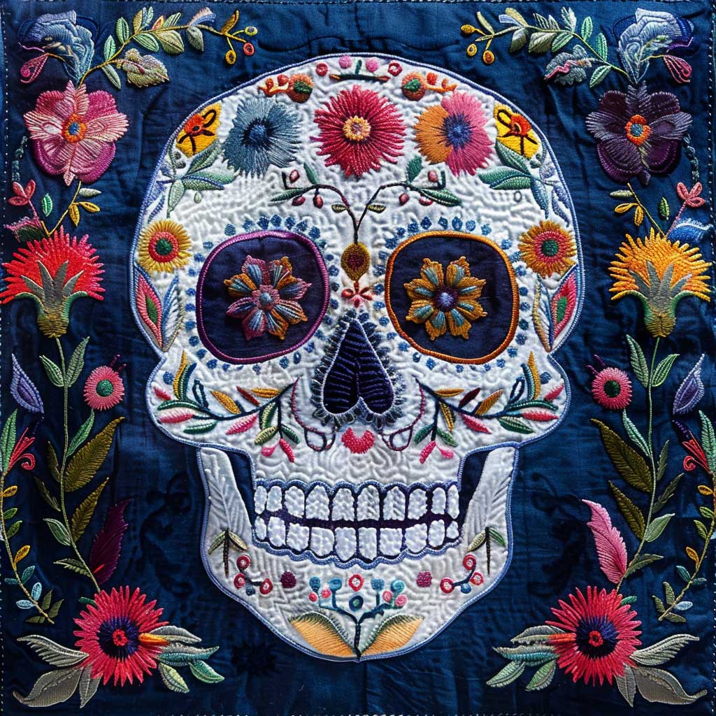 Calavera Sugar Skull WJ1909001CL Quilt