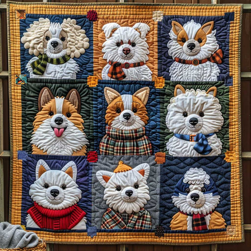 Dogs Winter Collection WP2210012CL Quilt