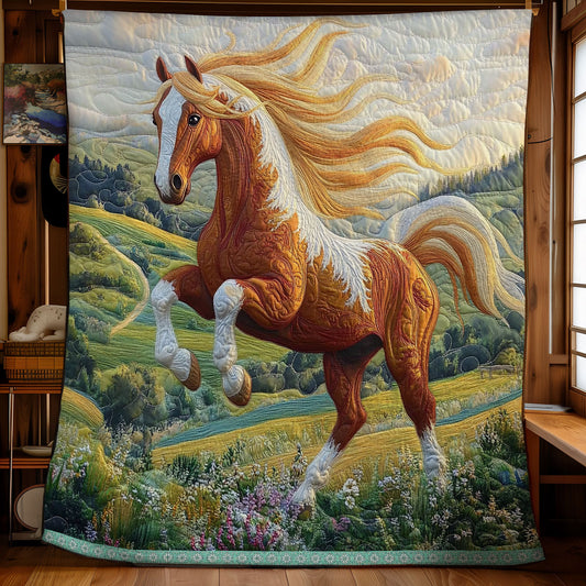 Horse In Grass WX1012021CL Quilt