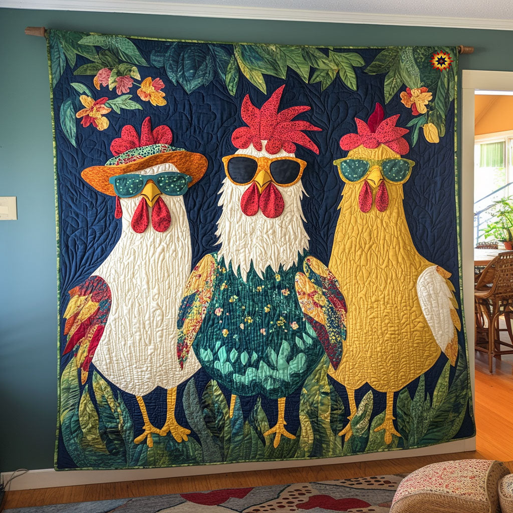Adventurous Chicken WJ0911001CL Quilt