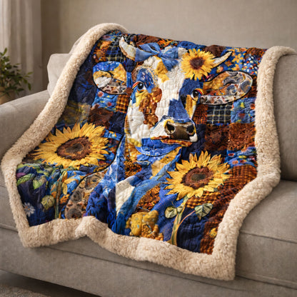 Happy Cow Sunflower KL2401006CL Faux Fur Throw Blanket
