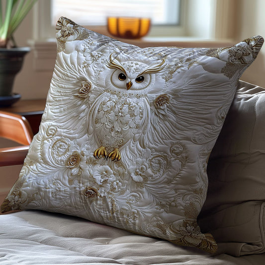 Elegant White Owl WY0101010CL Quilt Pillow Case