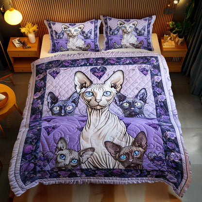 Purple Sphynx WJ2409030CL Duvet Cover Set