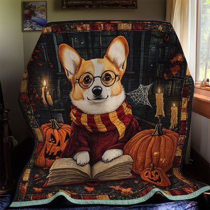 Corgi Halloween Study WT2709010CL Quilt