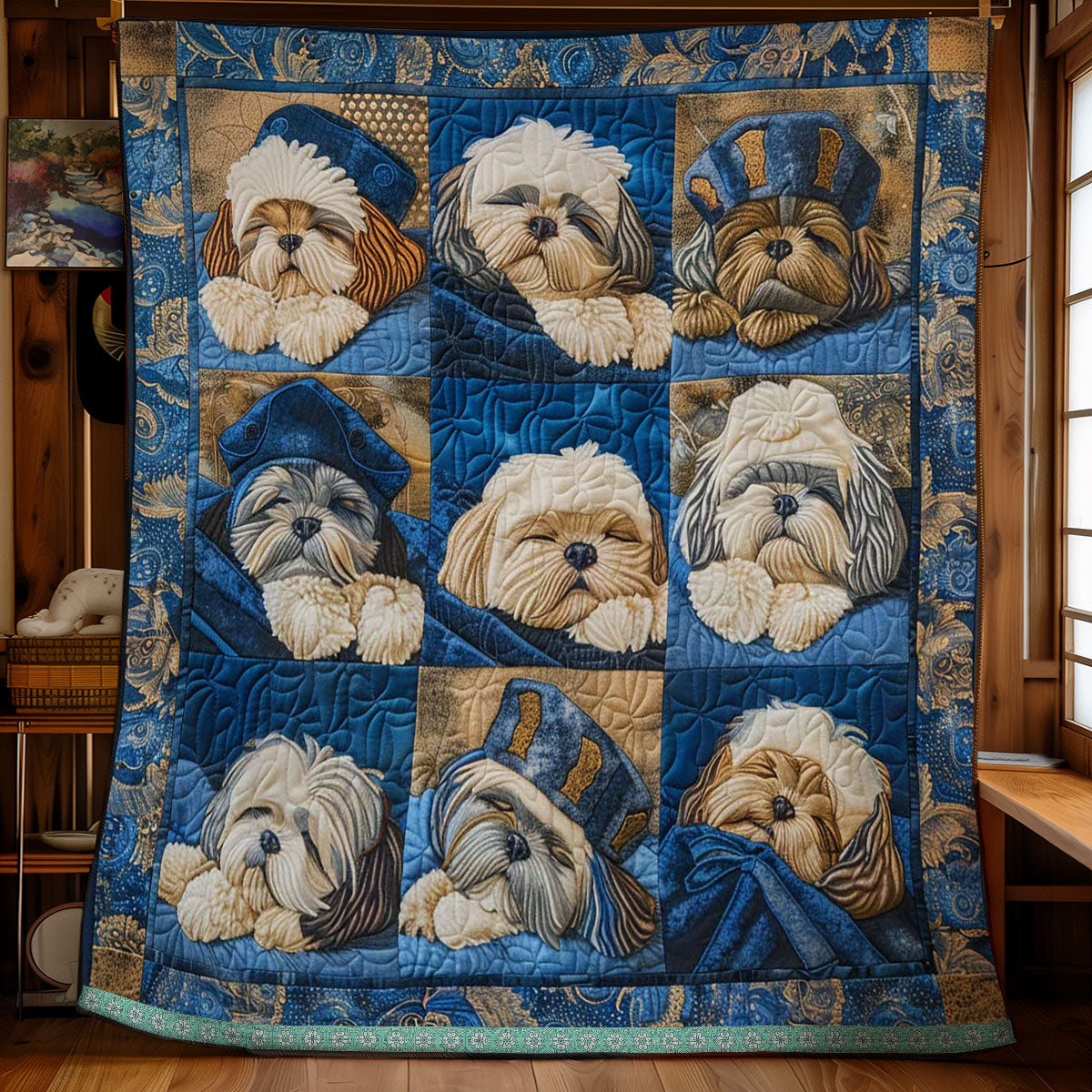 Shih Tzu Cozy Hug WN1209020CL Quilt