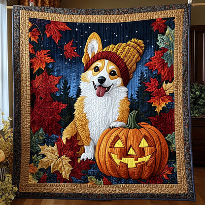 Cozy Corgi Night CW0608039CL Quilt