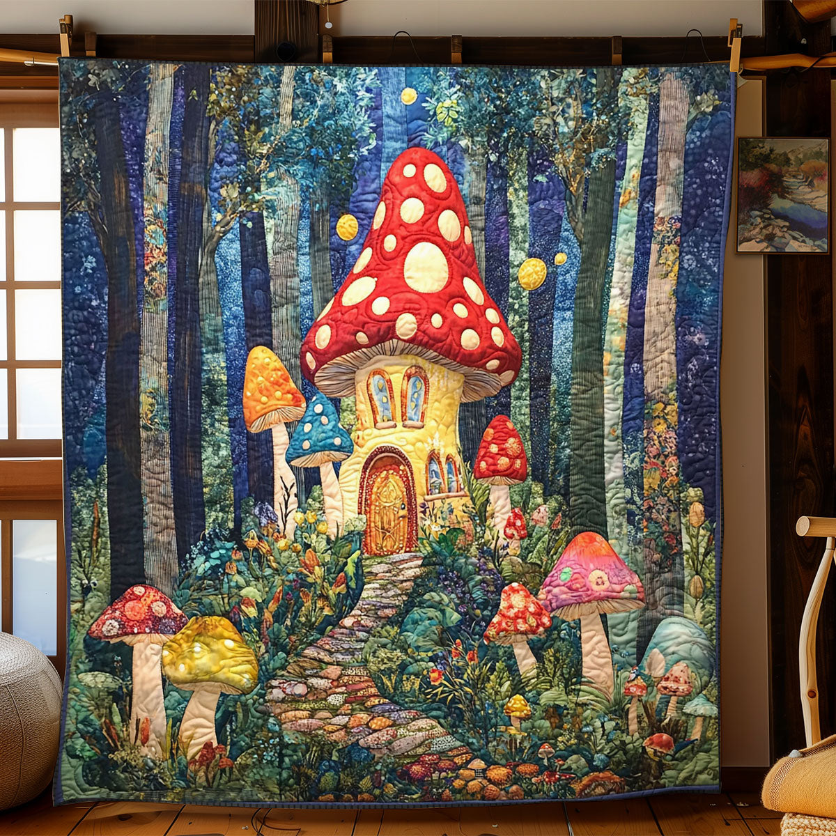 Mushroom Manor WJ0301005CL Quilt