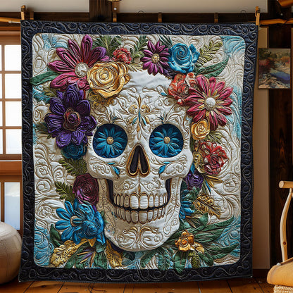 Flower Skull CW2504041CL Quilt